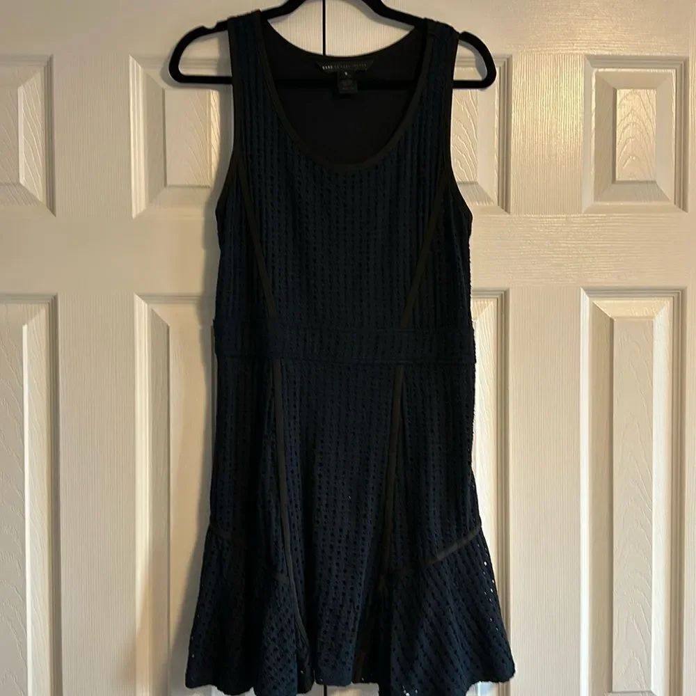 Marc by Marc Jacobs Emi Eyelet Lined Jersey Dress Normandy Blue